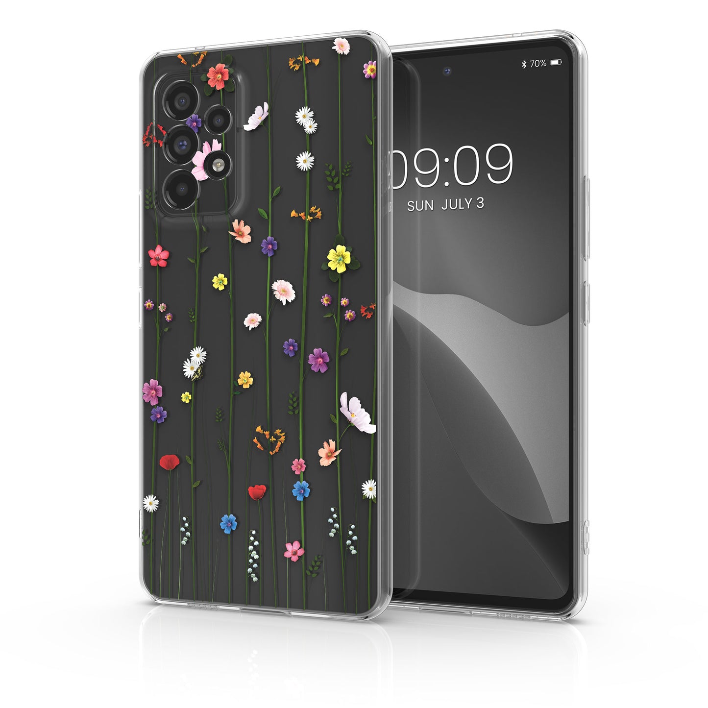 kwmobile Case Compatible with Samsung Galaxy A53 5G - Transparent Silicone Cover