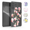 kwmobile Case kompatibel mit Samsung Galaxy A53 5G - Hülle Silikon transparent Wildblumen Ranke Mehrfarbig Transparent Mehrfarbig  [dsg03]