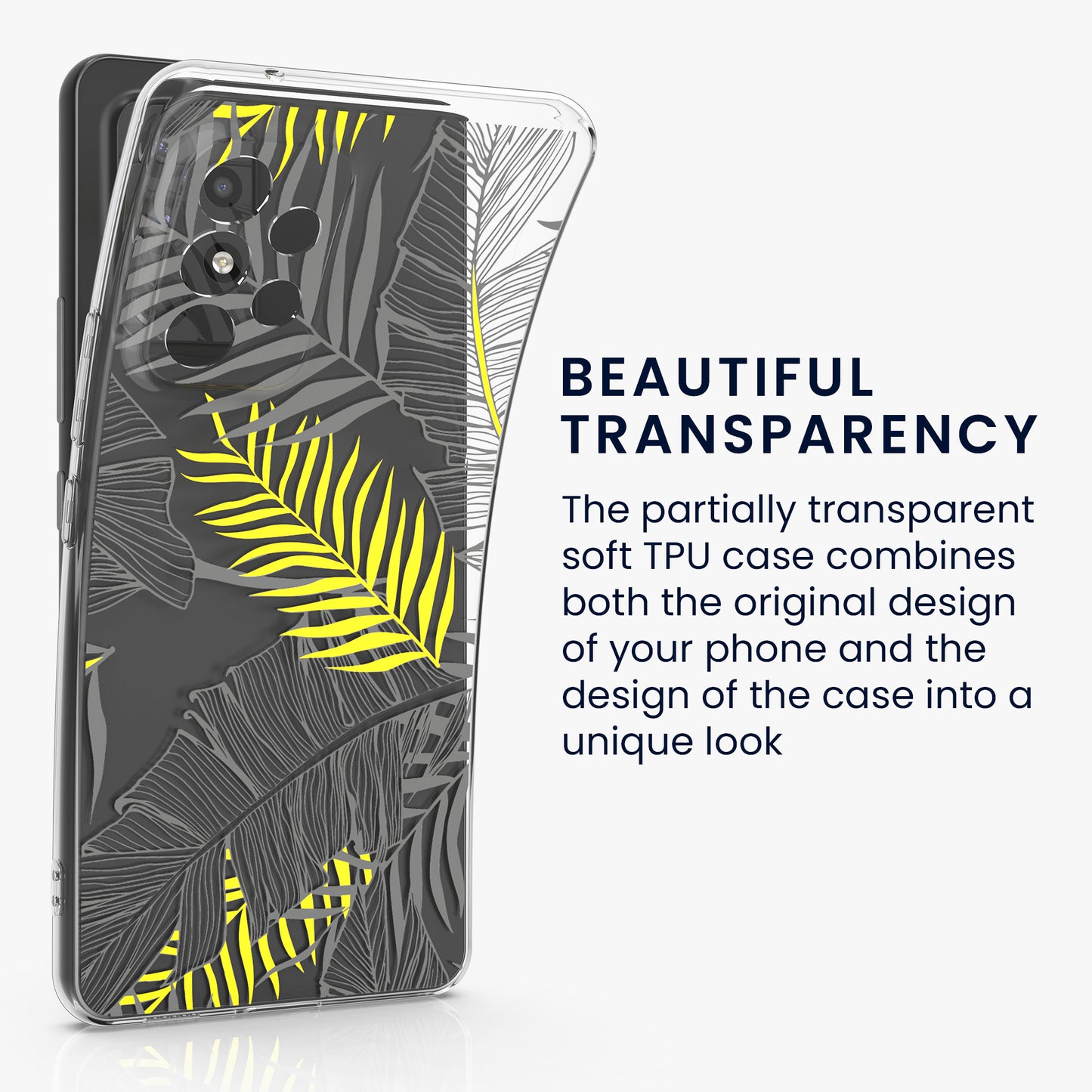 kwmobile Case Compatible with Samsung Galaxy A53 5G - Transparent Silicone Cover