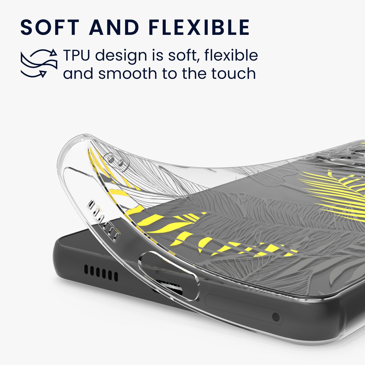 kwmobile Case Compatible with Samsung Galaxy A53 5G - Transparent Silicone Cover