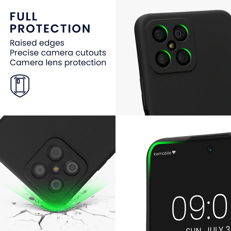 kwmobile Phone Case for HONOR X8 Soft Silicone Mobile Phone Case Protective Cover
