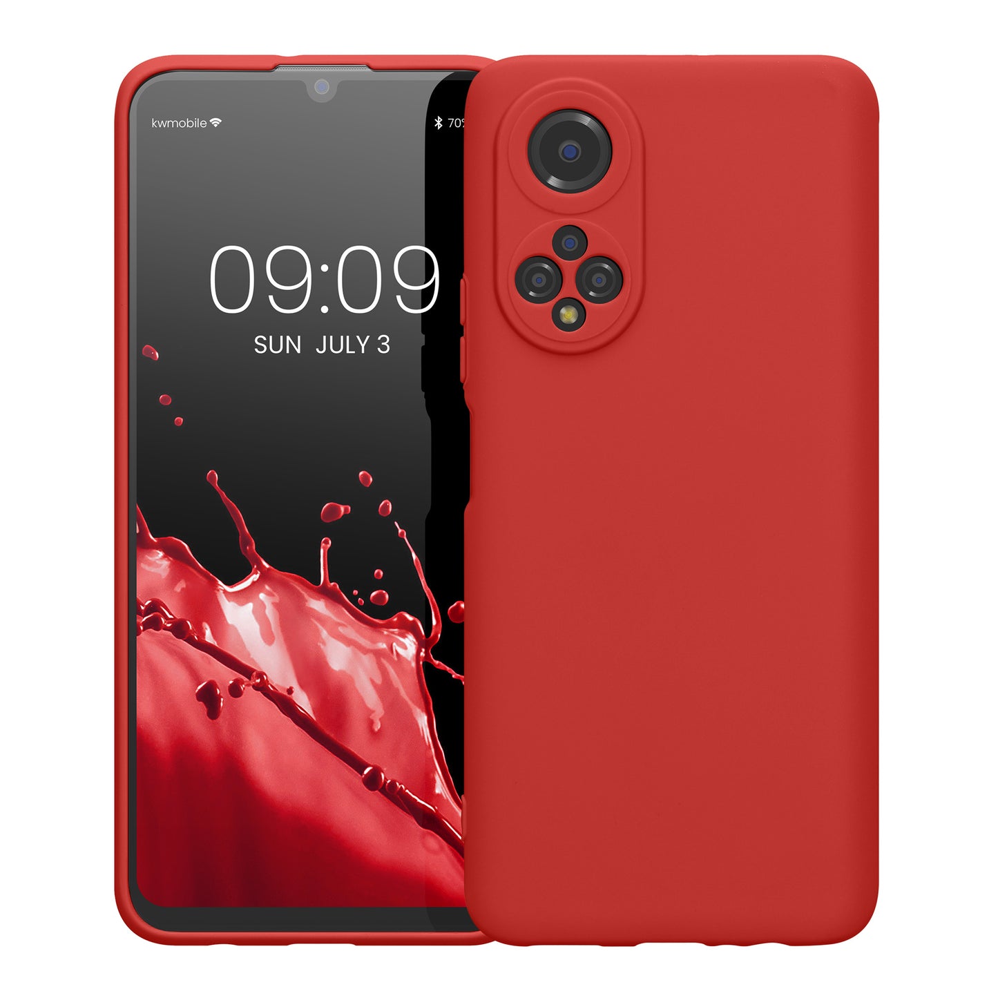 kwmobile Phone Case for HONOR X7 Case - Soft Phone Silicone Case - Protective Cover