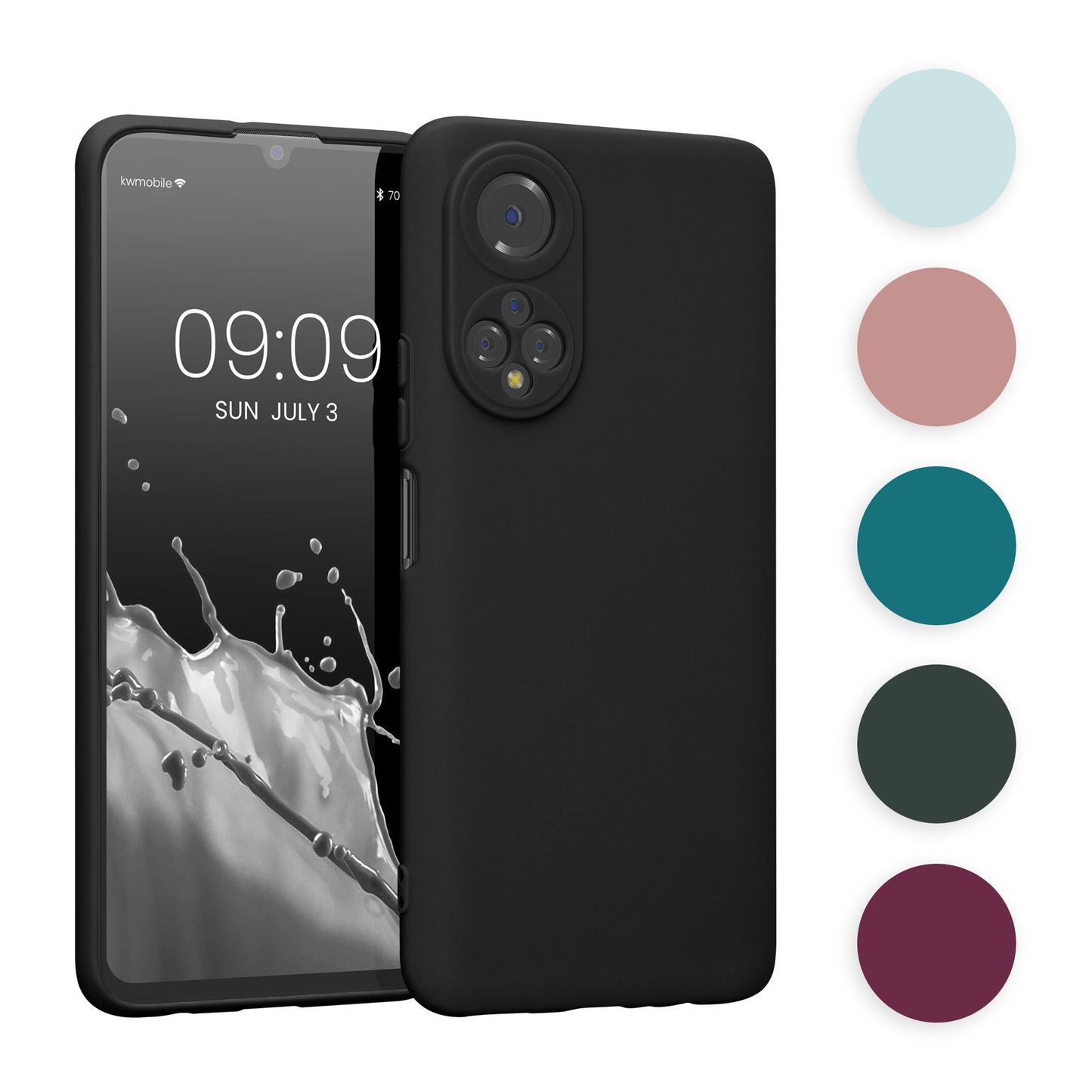 kwmobile Handyhülle kompatibel mit Honor X7 Hülle - Handy Case aus weichem Silikon in Honiggelb Honiggelb  