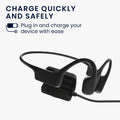 kwmobile USB Cable Charger compatible with AfterShokz Xtrainerz AS700 / OpenSwim S700 Charging Cable Smartwatch Replacement Cable Fitness Tracker Charging Cable