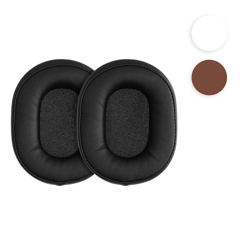 kwmobile 2x Ohr Polster für Audio Technica ATH - MSR7 M30 M40X M50X Ohrpolster - Ersatz Ohrpolster - Kopfhörer Ersatzteile - Kopfhörer Ersatzpolster für Over Ear Headphones Schwarz  