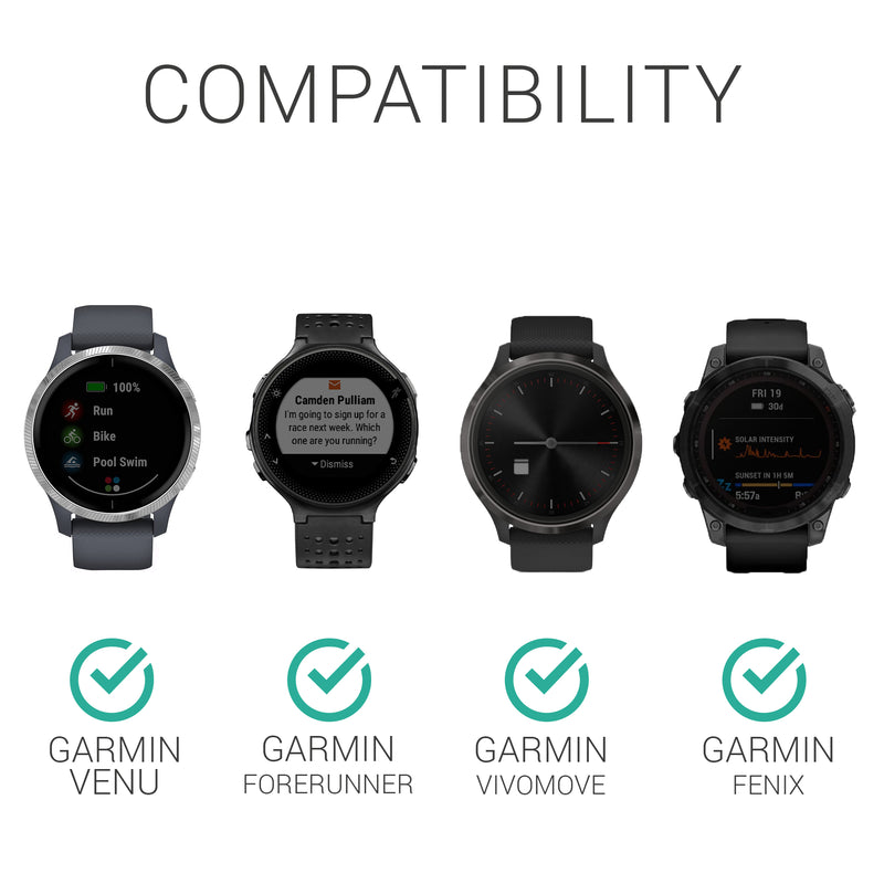 kwmobile 10x Dust Protection compatible with Garmin Venu / Forerunner / Vivomove / Fenix - Dust Plugs Charging Port - Cover