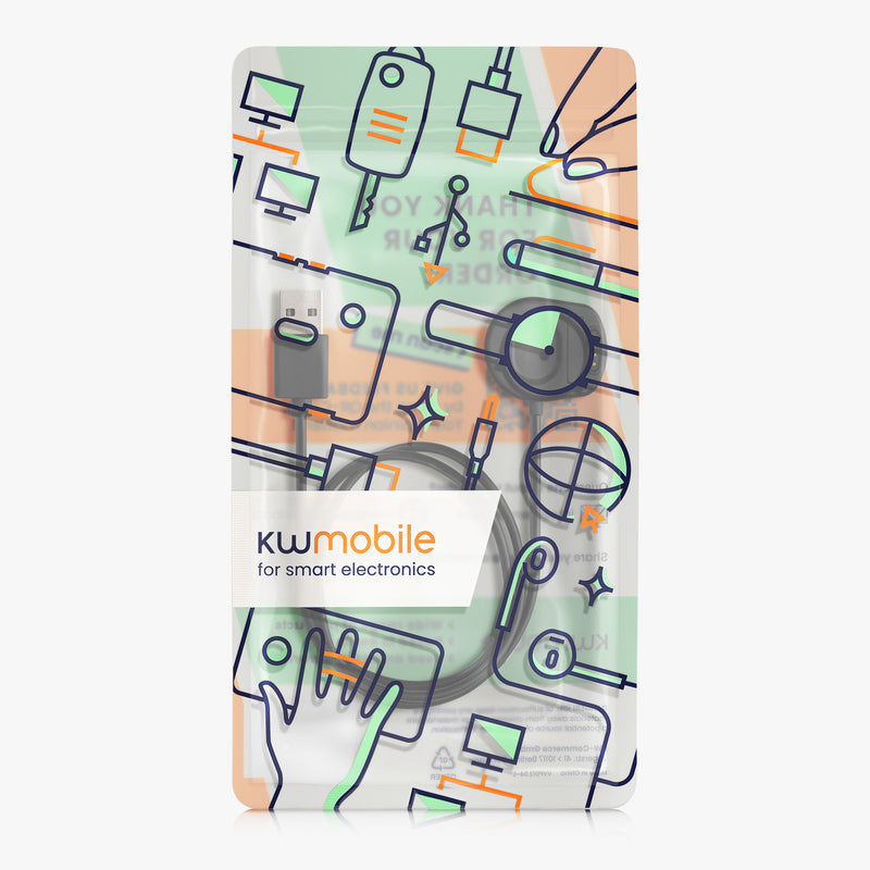 kwmobile USB Cable Charger compatible with Suunto 7 Charging Cable Smartwatch Replacement Cable Fitness Tracker Charger