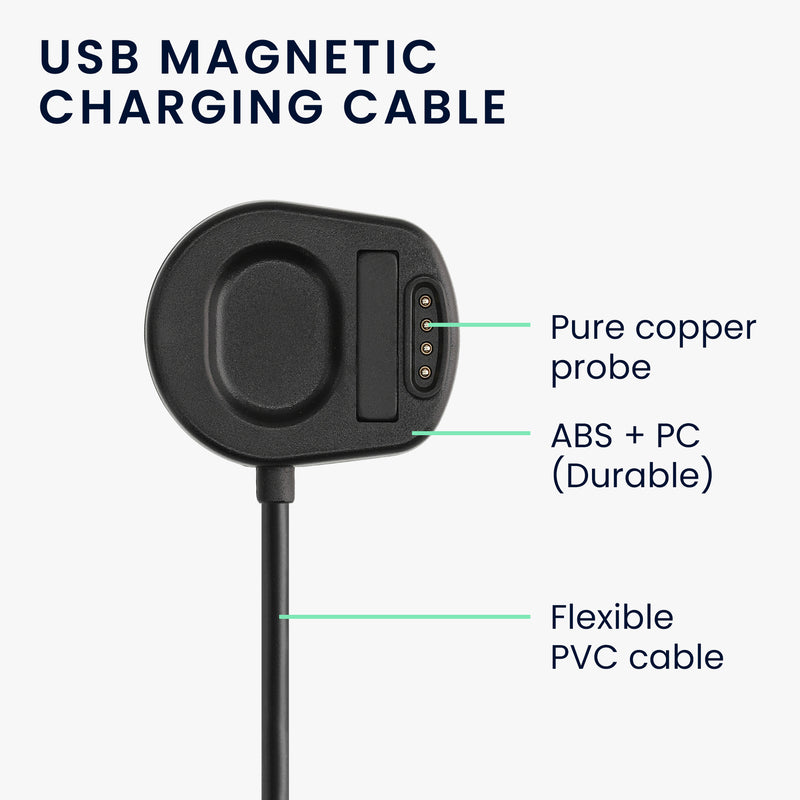 kwmobile USB Cable Charger compatible with Suunto 7 Charging Cable Smartwatch Replacement Cable Fitness Tracker Charger