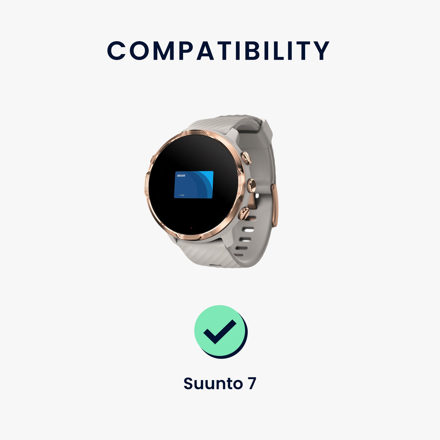 kwmobile USB Cable Charger compatible with Suunto 7 Charging Cable Smartwatch Replacement Cable Fitness Tracker Charger