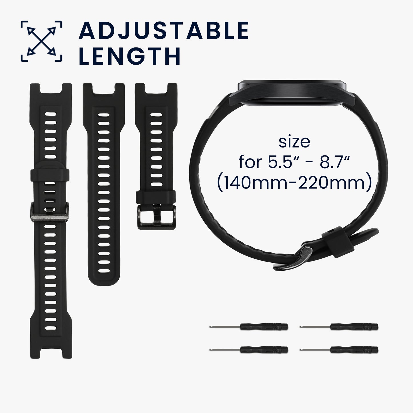 kwmobile Watch Strap for Huami Amazfit T-Rex / T-Rex Pro Strap Fitness Tracker Band Set Replacement Strap Smartwatch