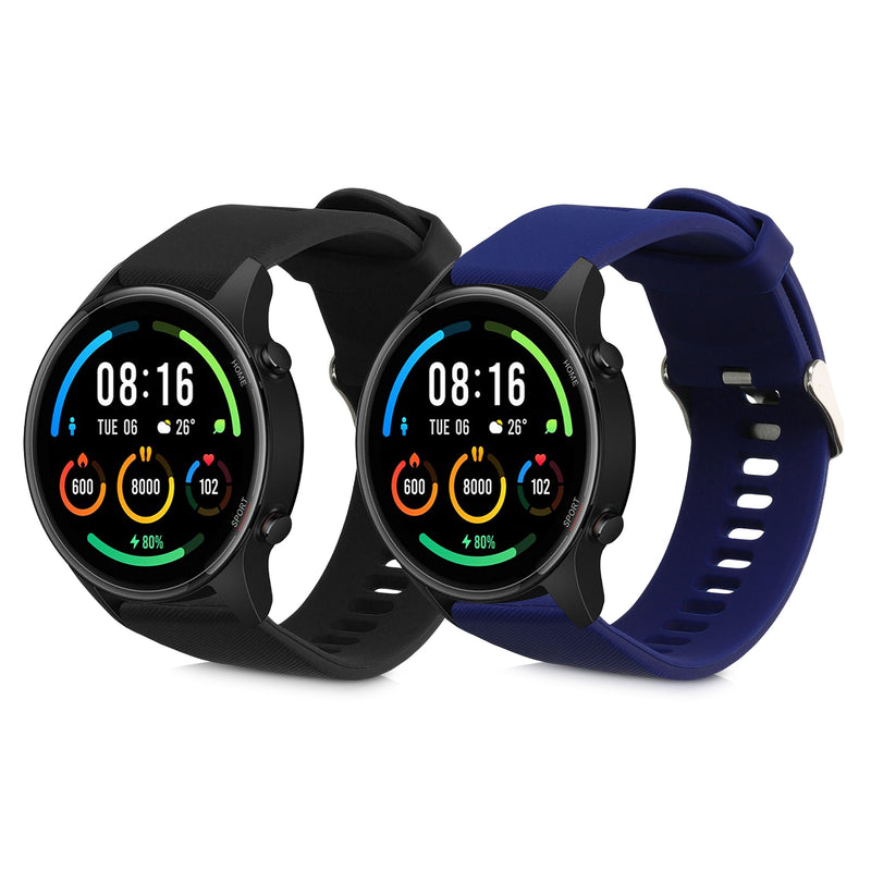 kwmobile Watch Strap for Xiaomi Mi Watch / Mi Watch Color Sport Band Fitness Tracker Band Set Replacement Strap Smartwatch