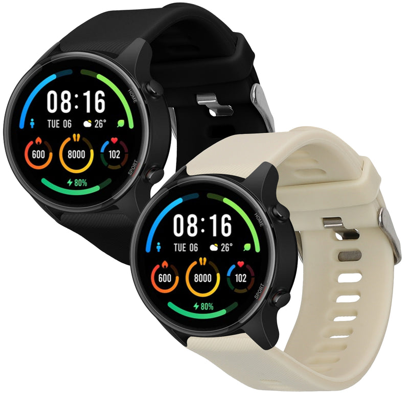 kwmobile Watch Strap for Xiaomi Mi Watch / Mi Watch Color Sport Band Fitness Tracker Band Set Replacement Strap Smartwatch
