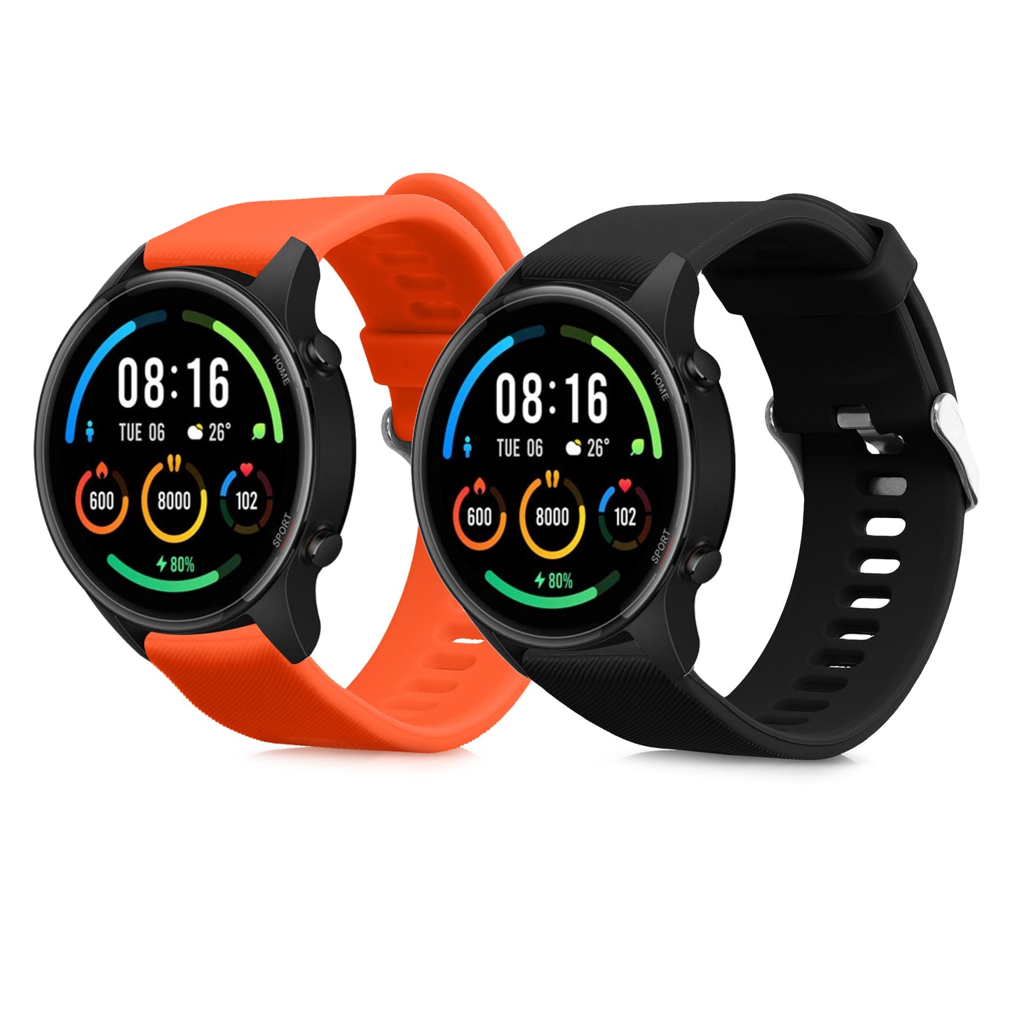 kwmobile Watch Strap for Xiaomi Mi Watch / Mi Watch Color Sport Band Fitness Tracker Band Set Replacement Strap Smartwatch