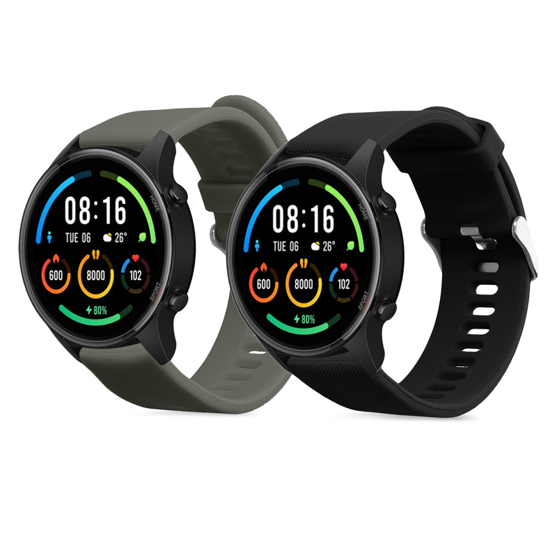 kwmobile Watch Strap for Xiaomi Mi Watch / Mi Watch Color Sport Band Fitness Tracker Band Set Replacement Strap Smartwatch