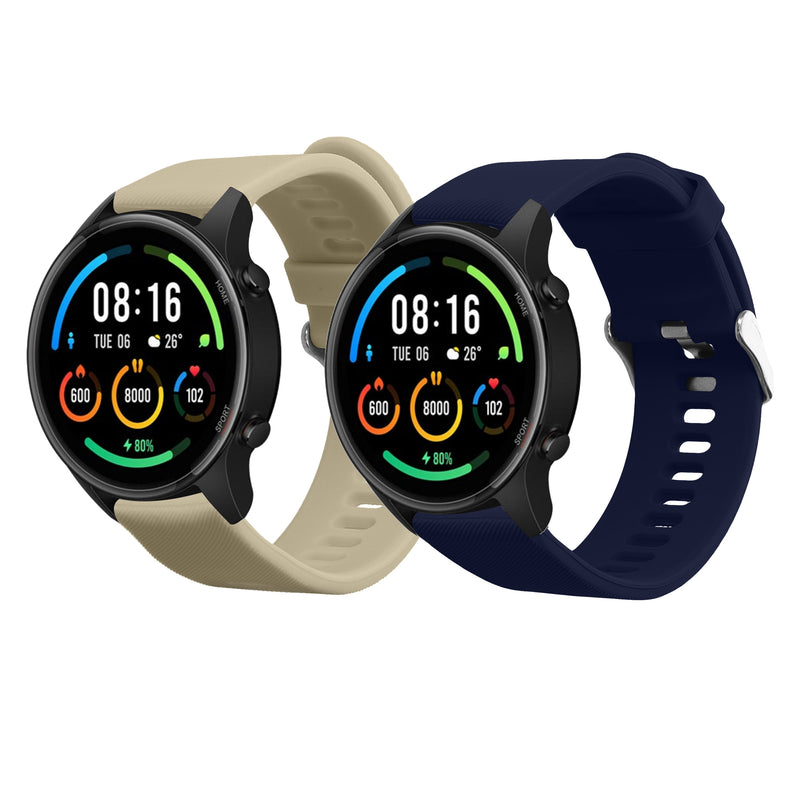 kwmobile Watch Strap for Xiaomi Mi Watch / Mi Watch Color Sport Band Fitness Tracker Band Set Replacement Strap Smartwatch