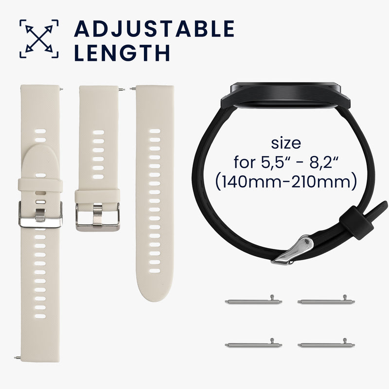 kwmobile Watch Strap for Xiaomi Mi Watch / Mi Watch Color Sport Band Fitness Tracker Band Set Replacement Strap Smartwatch