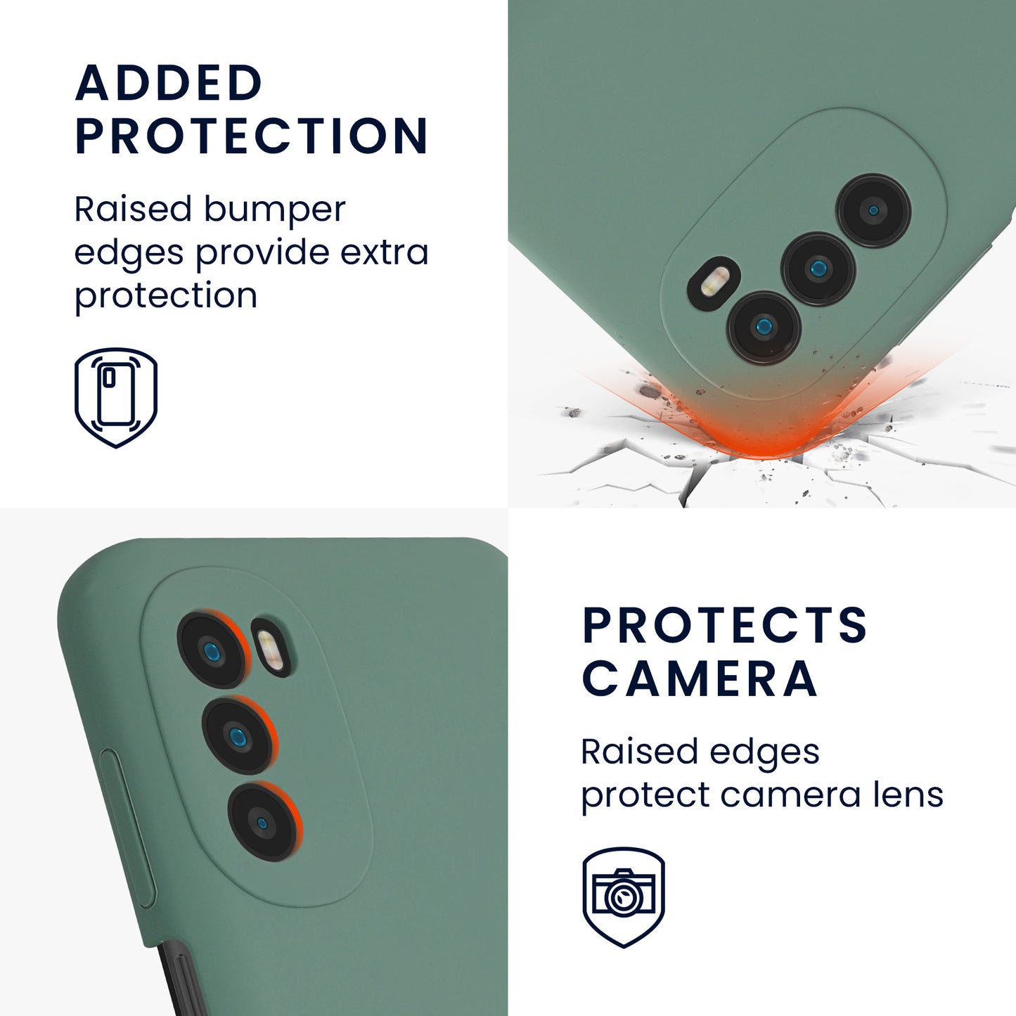 kwmobile Phone Case for Motorola Moto G52 / Moto G82 5G Case - Silicone - Wireless Charging - Protective Cover
