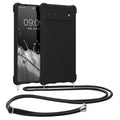kwmobile Necklace Case compatible with Google Pixel 6a - Cover with Lanyard - Silicone Protective Case