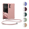 kwmobile Necklace Case kompatibel mit Oppo Find X3 Lite Hülle - Cover mit Kordel zum Umhängen - Silikon Schutzhülle Lavendel Lavendel  