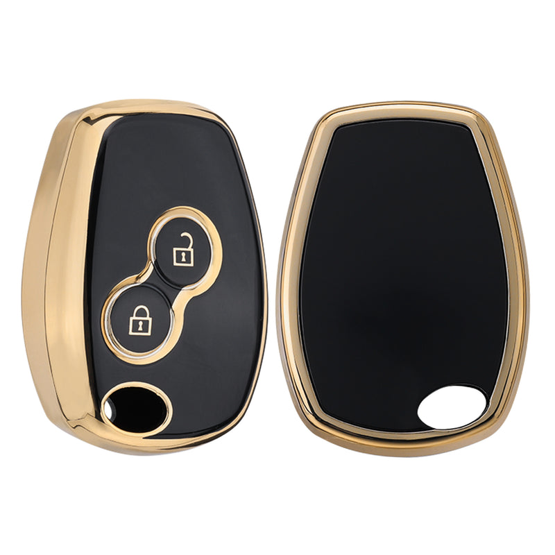 kwmobile Car Key Cover compatible with Renault Dacia 2-Button Car Key - Silicone Case Fob