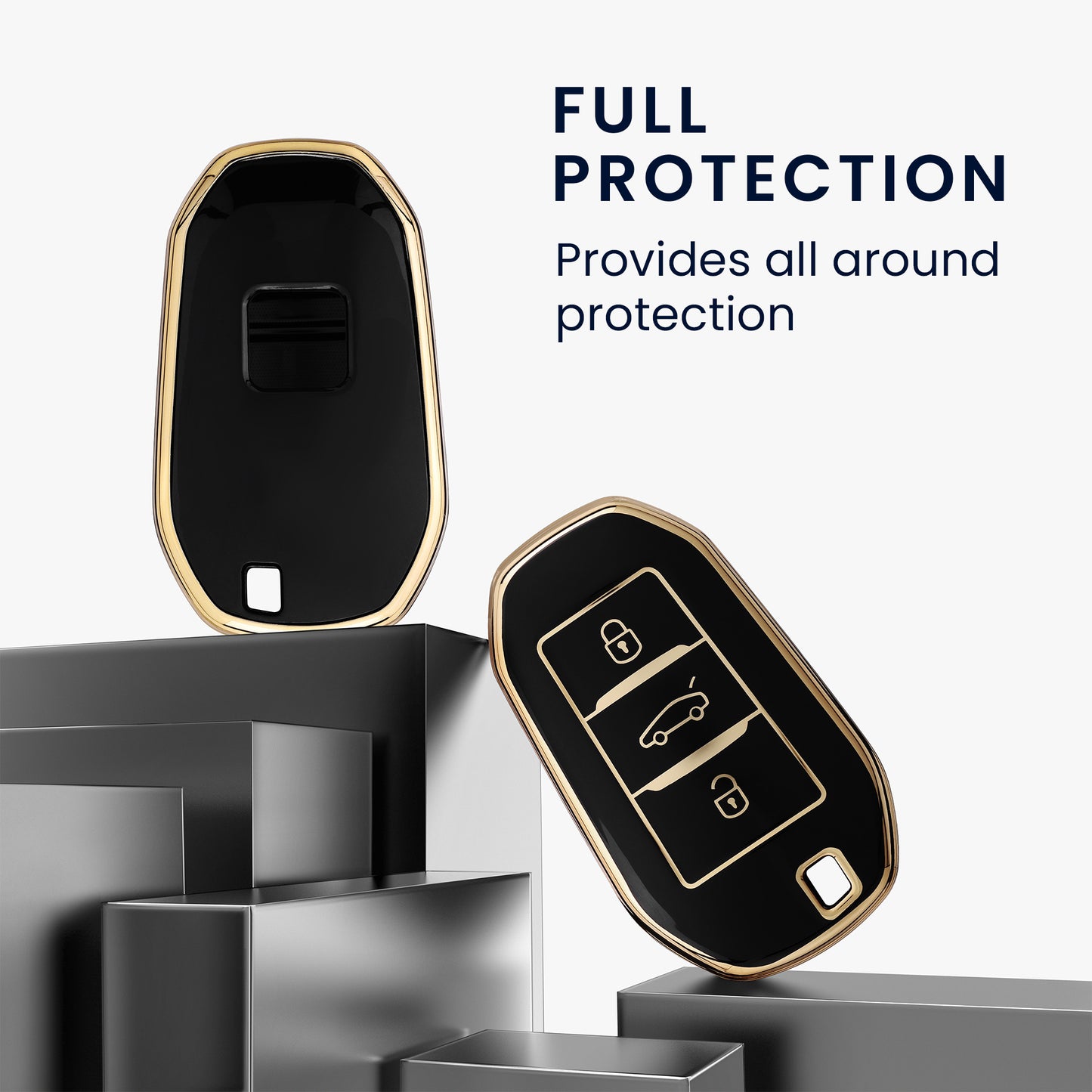 Silicone Cover compatible with Peugeot Citroen Car Key