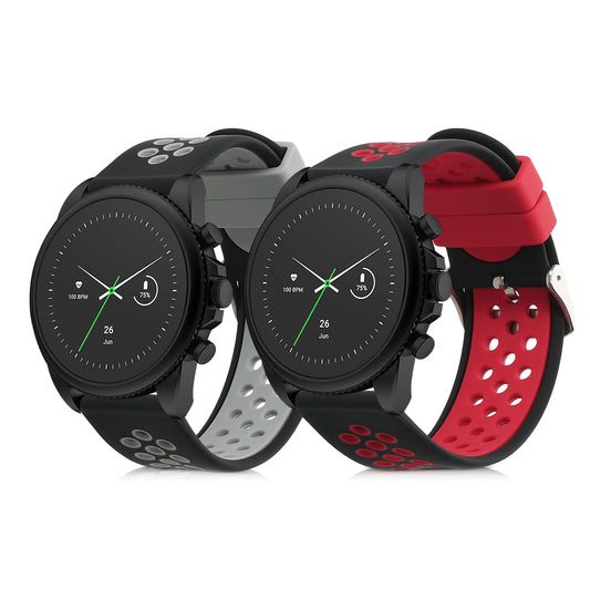 kwmobile Uhrenarmband für Fossil Gen 6 Men’s Smartwatch Armband Fitnesstracker Band Set Ersatzarmband - [dsg01]