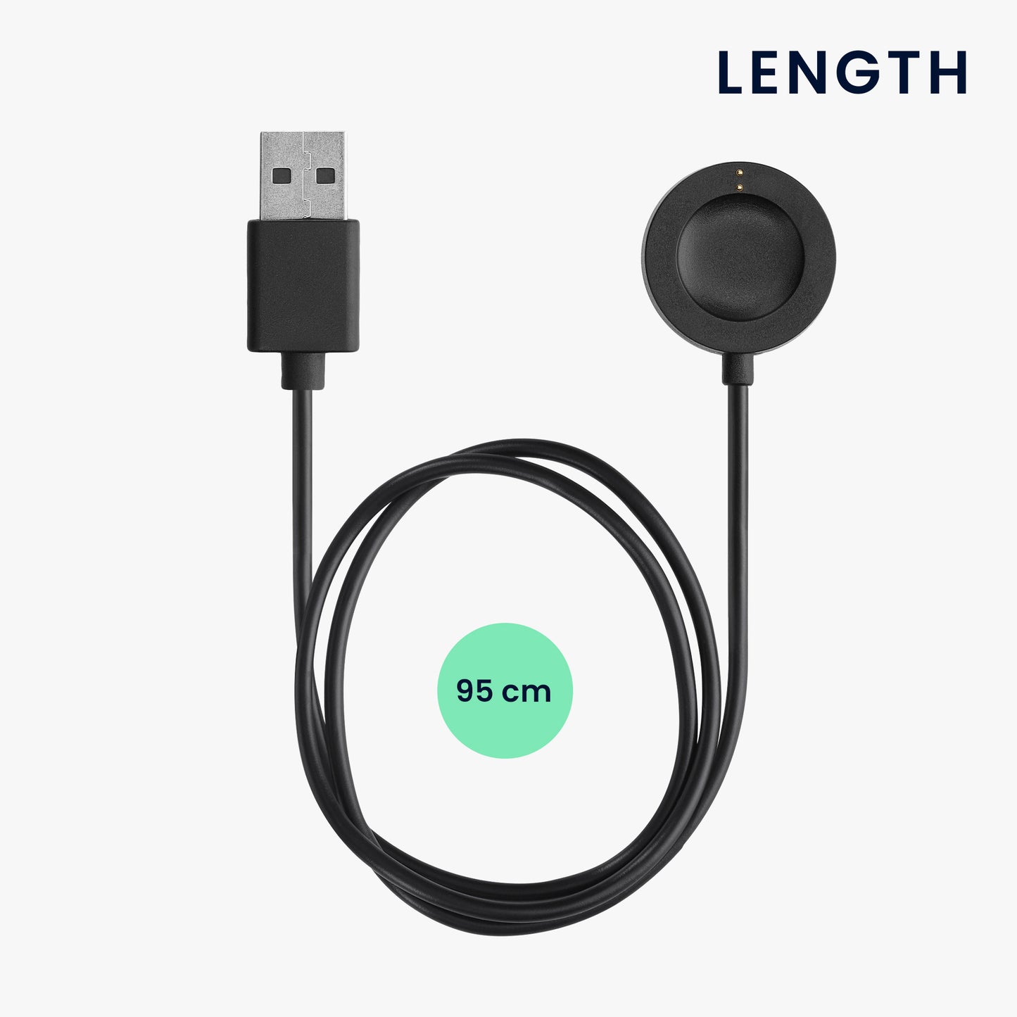 kwmobile USB Cable Charger compatible with Fossil Gen 6 5 4 Smartwatch / Skagen Falster 2 Charging Cable Smart Watch Replacement Cable Fitness Tracker Charging Cable