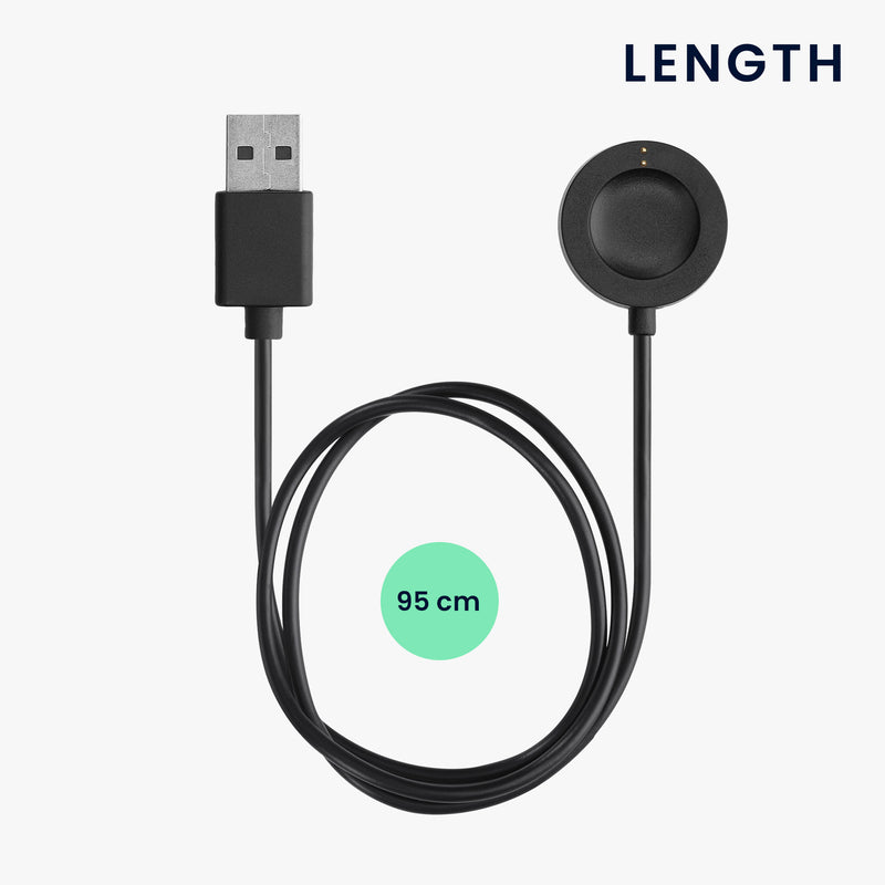kwmobile USB Cable Charger compatible with Fossil Gen 6 5 4 Smartwatch / Skagen Falster 2 Charging Cable Smart Watch Replacement Cable Fitness Tracker Charging Cable