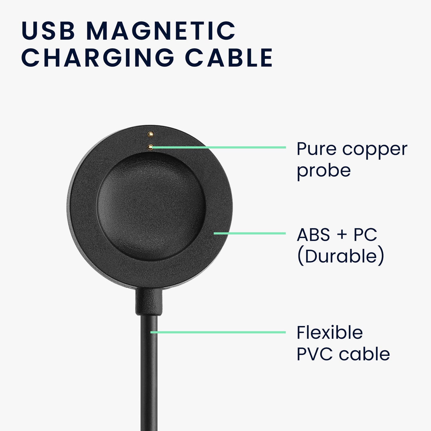 kwmobile USB Cable Charger compatible with Fossil Gen 6 5 4 Smartwatch / Skagen Falster 2 Charging Cable Smart Watch Replacement Cable Fitness Tracker Charging Cable