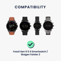 kwmobile USB Cable Charger compatible with Fossil Gen 6 5 4 Smartwatch / Skagen Falster 2 Charging Cable Smart Watch Replacement Cable Fitness Tracker Charging Cable