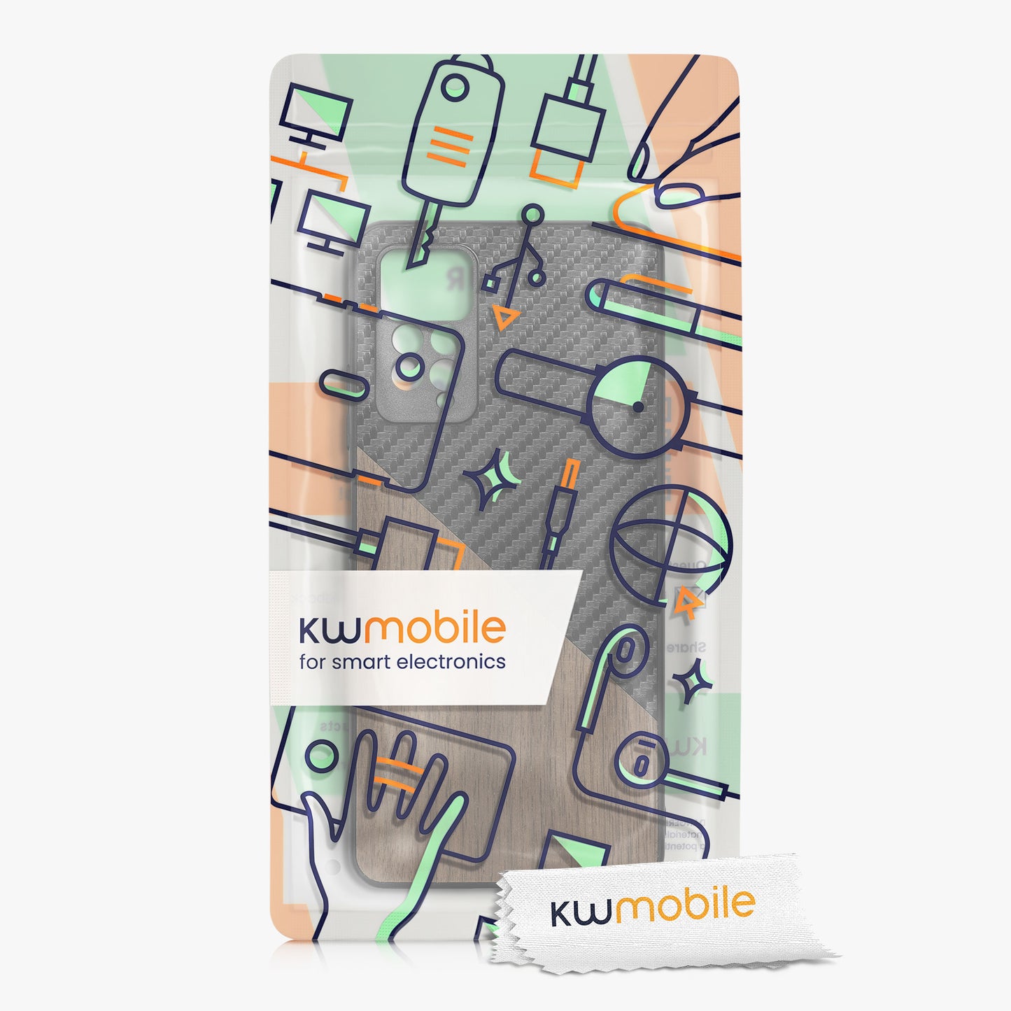 kwmobile Case Compatible with Xiaomi Redmi Note 11 Pro / Note 11 Pro (5G) / Note 12 Pro (4G) - Phone Case - Phone Protective Cover - Smartphone Cover