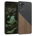 kwmobile Hülle kompatibel mit Xiaomi Redmi Note 11 Pro / Note 11 Pro (5G) / Note 12 Pro (4G) - Handyhülle - Handy Schutzhülle - Smartphone Cover - Dunkelbraun Schwarz Dunkelbraun  [dsg01]