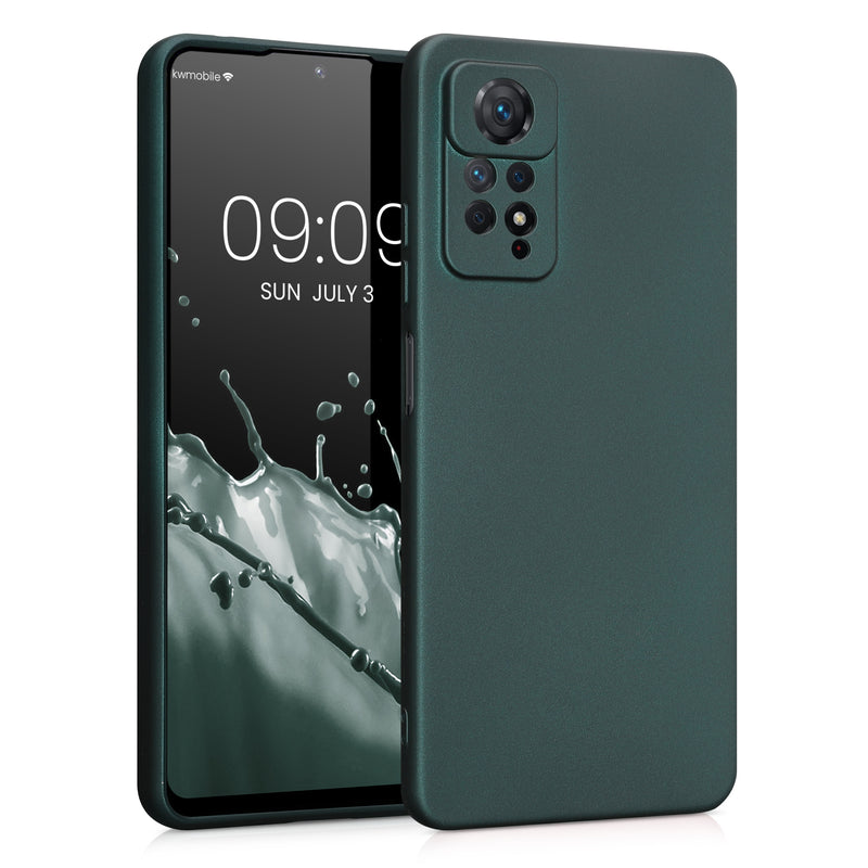 kwmobile Phone Case for Xiaomi Redmi Note 11 Pro / Note 11 Pro (5G) / Note 12 Pro (4G) - Metallic Shimmering Silicone Case - Protective Cover