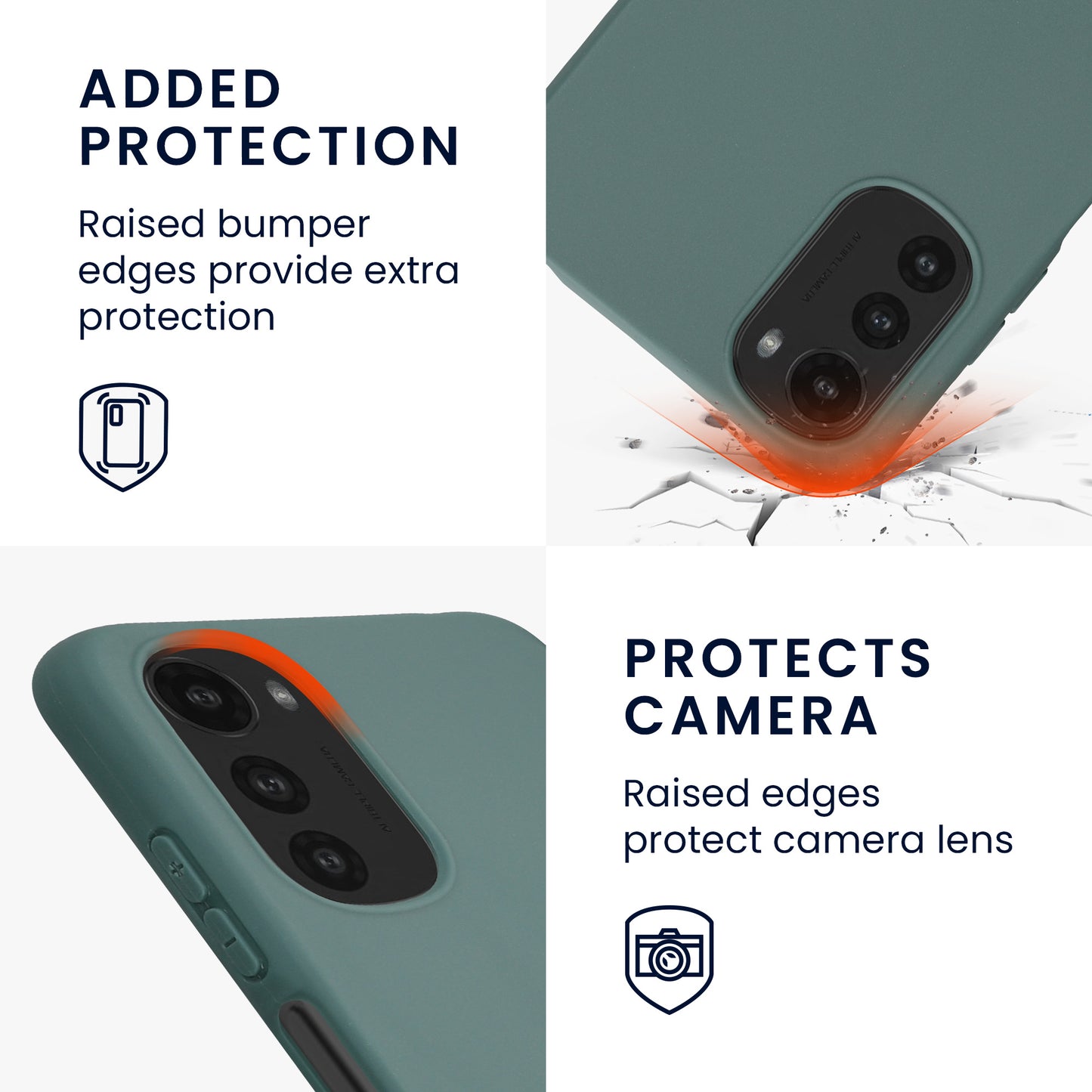 kwmobile Phone Case for Motorola Moto E32 - Wireless Charging - Protective Cover