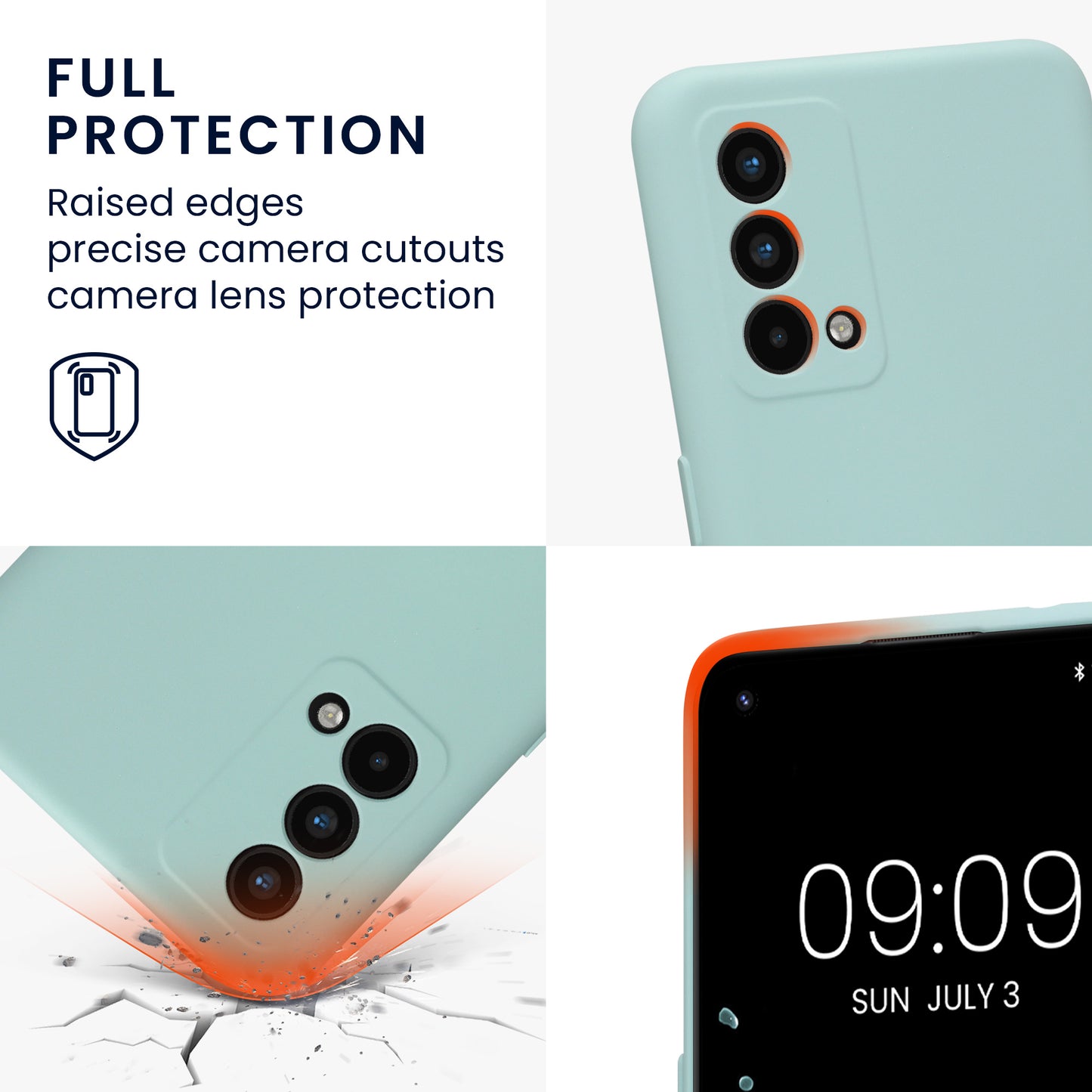 kwmobile Slim Case Compatible with Realme GT Master Edition Case - Silicone Phone Cover
