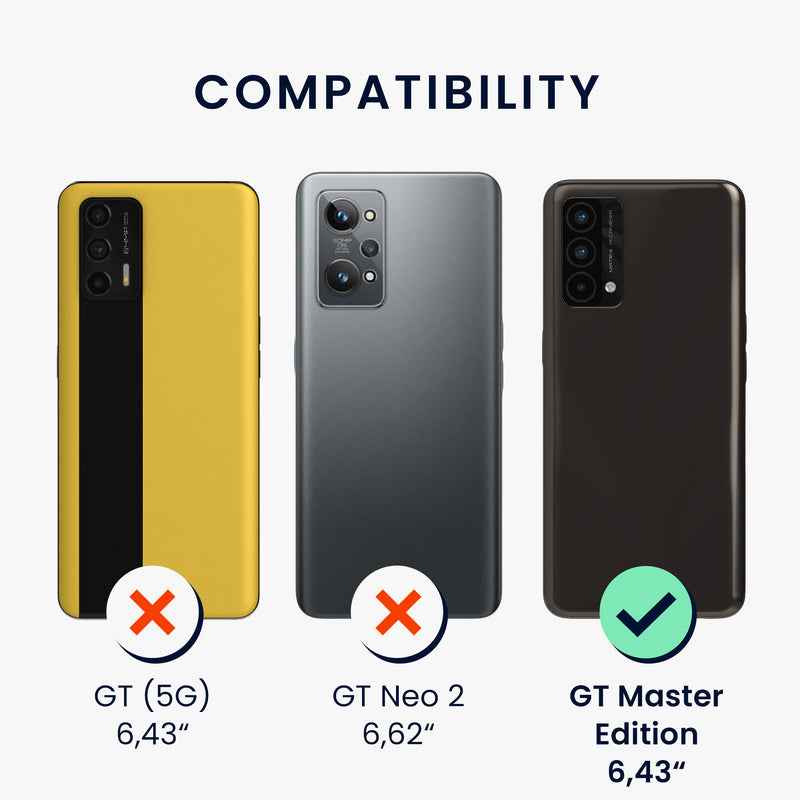 kwmobile Slim Case Compatible with Realme GT Master Edition Case - Silicone Phone Cover