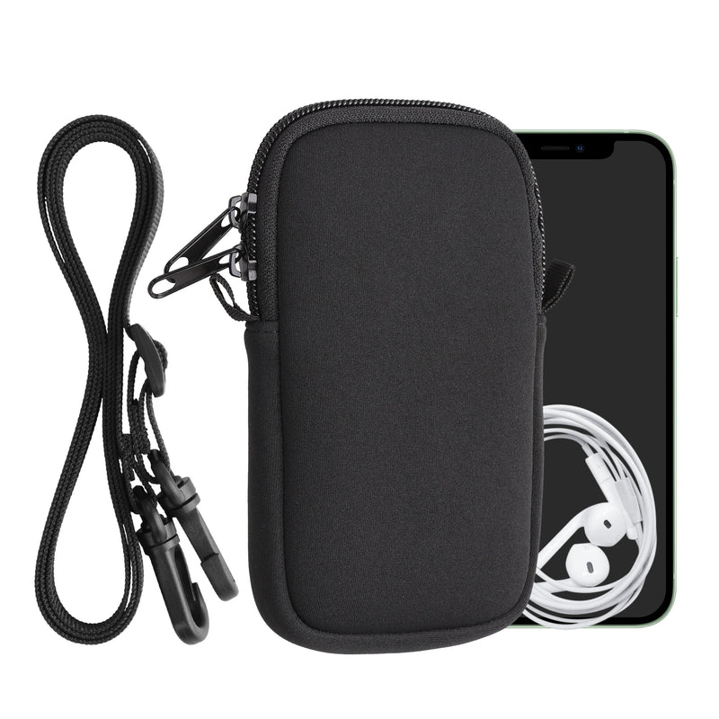 kwmobile Phone Pouch for Smartphones - Phone Bag with Lanyard 15.2 x 8.3 cm Inner Dimensions