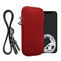 kwmobile Phone Pouch for Smartphones - Phone Bag with Lanyard 15.2 x 8.3 cm Inner Dimensions