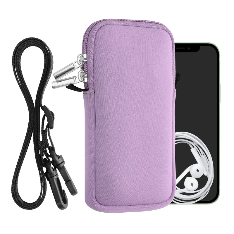 kwmobile Phone Pouch for Smartphones - Phone Bag with Lanyard 15.2 x 8.3 cm Inner Dimensions