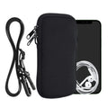 kwmobile Phone Pouch for Smartphones - Phone Bag with Lanyard 15.2 x 8.3 cm Inner Dimensions