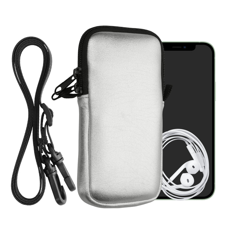 kwmobile Phone Pouch for Smartphones - Phone Bag with Lanyard 15.2 x 8.3 cm Inner Dimensions