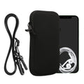 kwmobile Phone Pouch for Smartphones - Phone Bag with Lanyard 15.2 x 8.3 cm Inner Dimensions