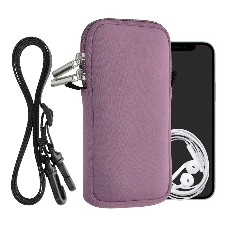 kwmobile Phone Pouch for Smartphones - Phone Bag with Lanyard 15.2 x 8.3 cm Inner Dimensions