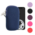 kwmobile Handytasche für Smartphones XL - 6,7/6,8" - Neopren Handy Hülle Honiggelb mit Kordel - Handy Tasche mit Handykette 17,2 x 8,4 cm Innenmaße Honiggelb XL 
