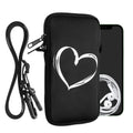 kwmobile Cell Phone Pouch for Smartphones - Cell Phone Bag with Chain 16.5 x 8.9 cm Inner Dimensions - Don't touch my Phone