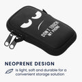 kwmobile Cell Phone Pouch for Smartphones - Cell Phone Bag with Chain 16.5 x 8.9 cm Inner Dimensions - Don't touch my Phone