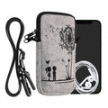 kwmobile Cell Phone Case for Smartphones 6.5" Phone Cover with Chain 16.5 x 8.9 cm Inner Dimensions Don't Touch My Phone