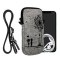 kwmobile Cell Phone Case for Smartphones 6.5" Phone Cover with Chain 16.5 x 8.9 cm Inner Dimensions Don't Touch My Phone