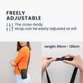 kwmobile Cell Phone Case for Smartphones 6.5" Phone Cover with Chain 16.5 x 8.9 cm Inner Dimensions Don't Touch My Phone