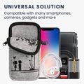 kwmobile Cell Phone Case for Smartphones 6.5" Phone Cover with Chain 16.5 x 8.9 cm Inner Dimensions Don't Touch My Phone